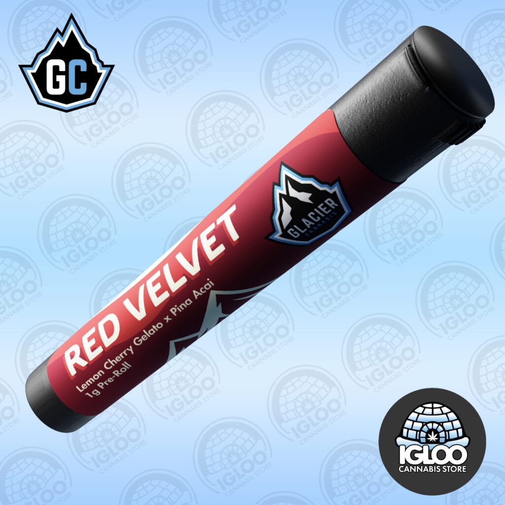 Igloo Glacier Product red velvet preroll Igloo Glacier Product red velvet preroll