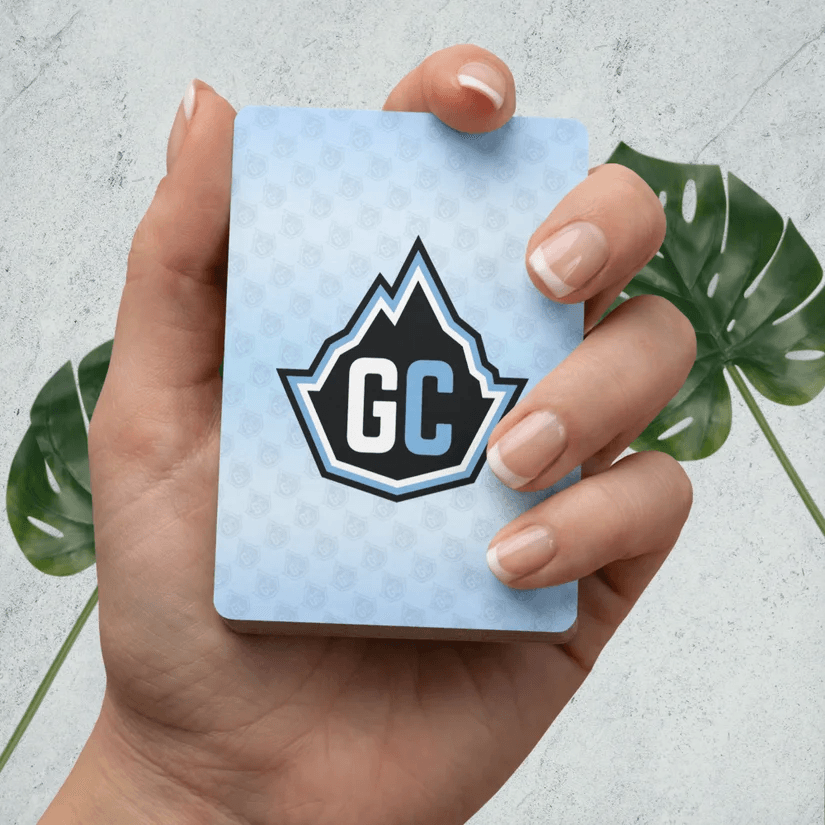 glacier poker playing cards