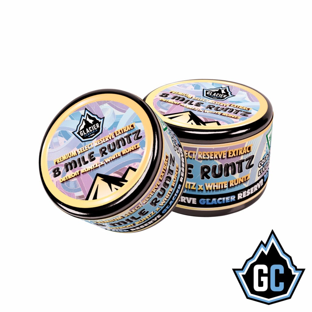 glacier reserve 8 mile runtz extract 1g jar gcbg pair gcbg